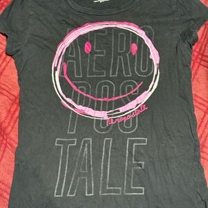 Aeropostale Black Graphic Tee